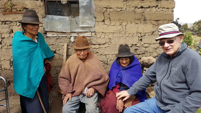 First evangelical believers in a rural community in Ecuador. 
